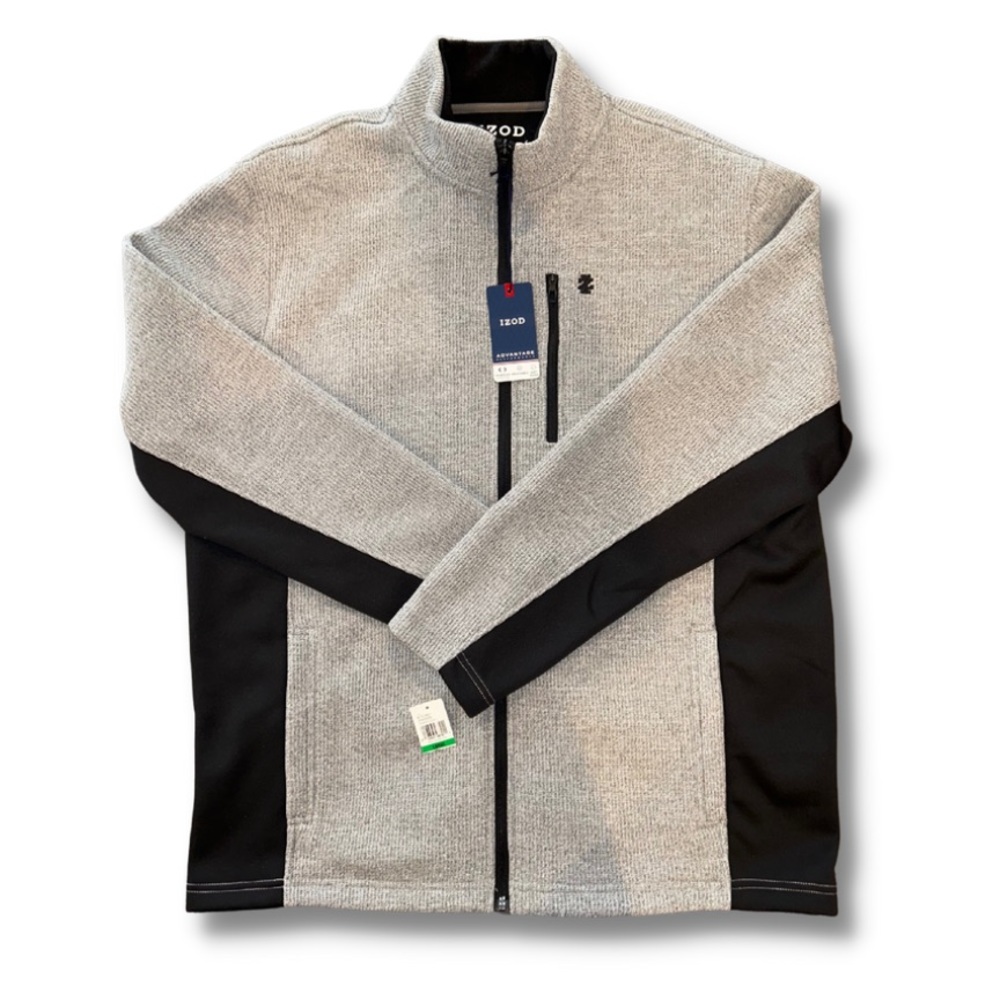 IZOD Men's Advantage Performance Full Zip Fleece Jacket
